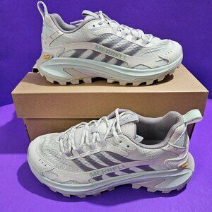 NEW Women's Size 7.5 Merrell MOAB SPEED 2 Hiking Shoes Shoes Gray Aqua J038520